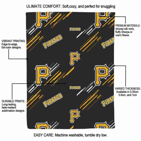 pittsburgh pirates fan spirit black blanket new arrival