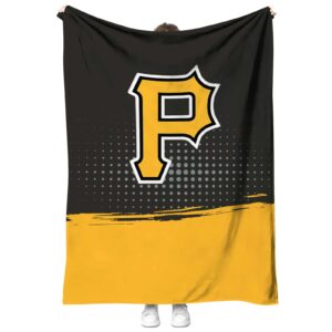 pittsburgh pirates gradient dots black blanket best selling