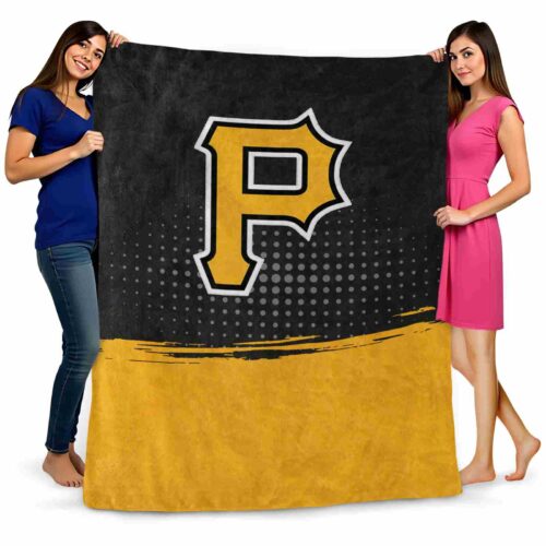 pittsburgh pirates gradient dots black blanket fashion forward