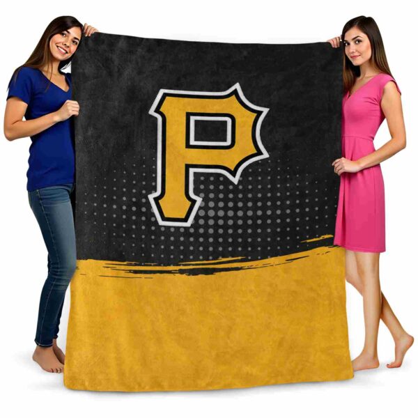 pittsburgh pirates gradient dots black blanket fashion forward