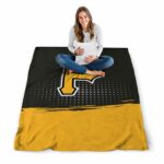 pittsburgh pirates gradient dots black blanket high quality