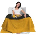 pittsburgh pirates gradient dots black blanket latest model