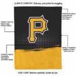 pittsburgh pirates gradient dots black blanket new arrival