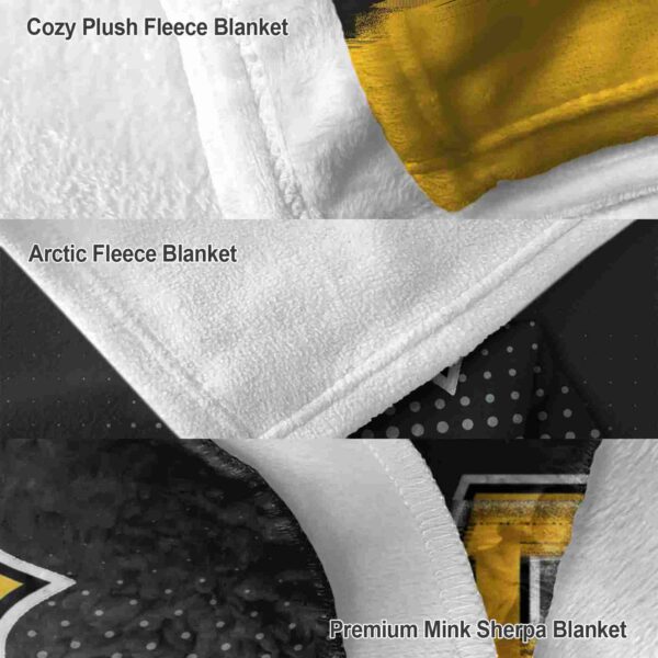 pittsburgh pirates gradient dots black blanket premium grade