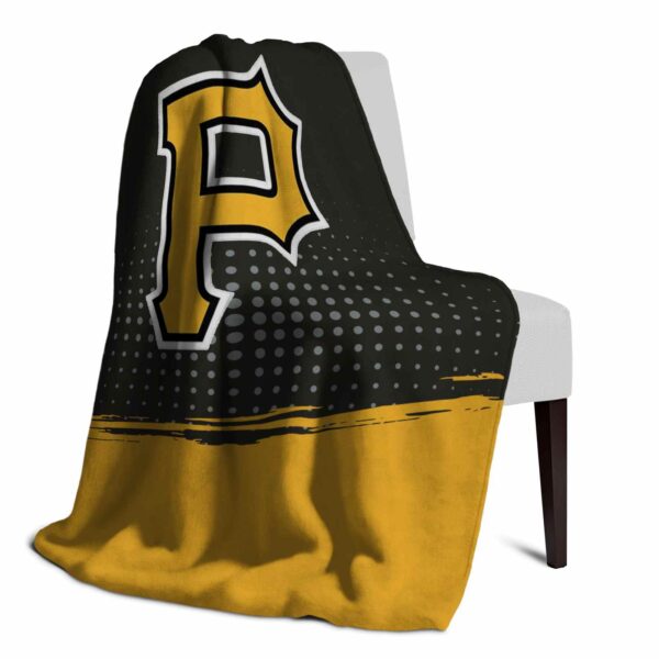 pittsburgh pirates gradient dots black blanket top rated