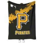 pittsburgh pirates grunge texture black blanket best selling