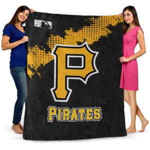 pittsburgh pirates grunge texture black blanket fashion forward