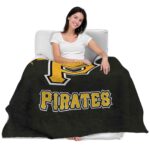 pittsburgh pirates grunge texture black blanket best selling