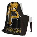 pittsburgh pirates grunge texture black blanket best selling