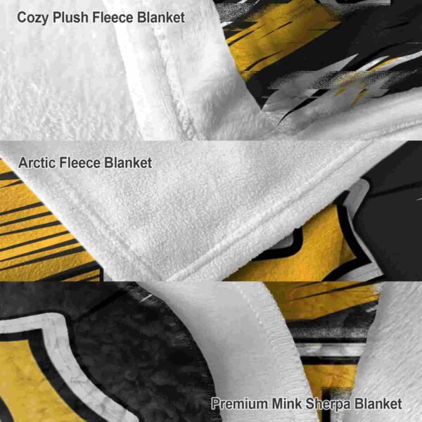 pittsburgh pirates paint streaks black white blanket premium grade