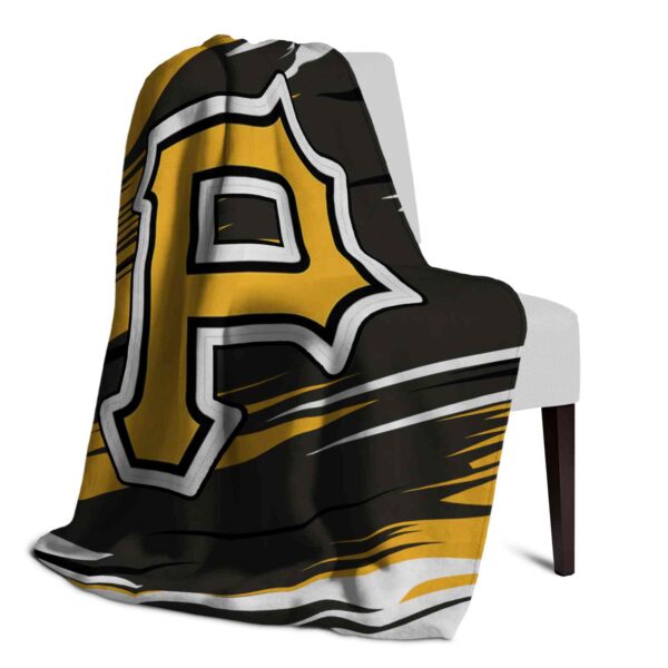 pittsburgh pirates paint streaks black white blanket top rated