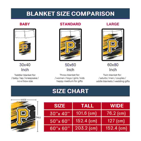 pittsburgh pirates paint streaks black white blanket trendy