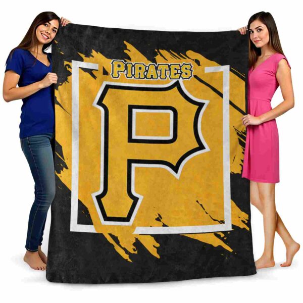 pittsburgh pirates splatter effect black blanket fashion forward