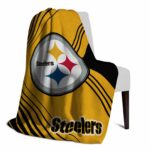 pittsburgh steelers diagonal stripes gold blanket top rated