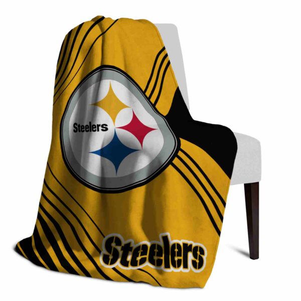 pittsburgh steelers diagonal stripes gold blanket top rated