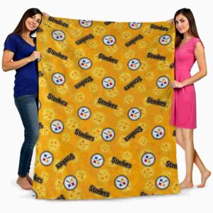 pittsburgh steelers diehard fans gold blanket fashion forward