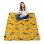 pittsburgh steelers diehard fans gold blanket best selling