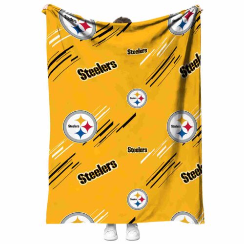 pittsburgh steelers fan spirit gold blanket best selling