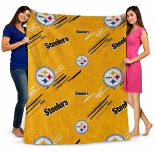 pittsburgh steelers fan spirit gold blanket fashion forward