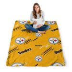 pittsburgh steelers fan spirit gold blanket best selling
