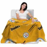 pittsburgh steelers fan spirit gold blanket best selling
