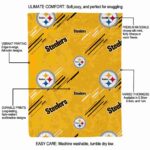pittsburgh steelers fan spirit gold blanket best selling