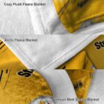 pittsburgh steelers fan spirit gold blanket best selling