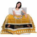 pittsburgh steelers football field gold blanket latest model