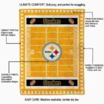 pittsburgh steelers football field gold blanket new arrival