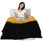 pittsburgh steelers gradient dots gold blanket latest model