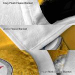 pittsburgh steelers gradient dots gold blanket premium grade