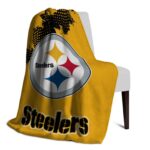 pittsburgh steelers grunge texture gold blanket top rated