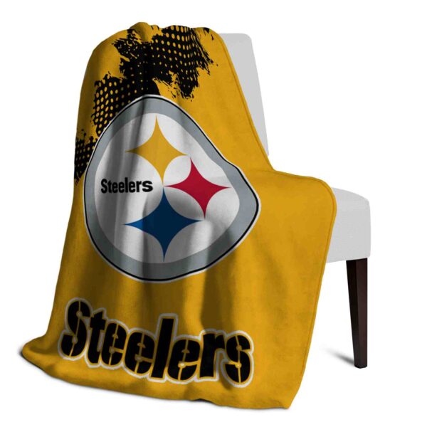 pittsburgh steelers grunge texture gold blanket top rated