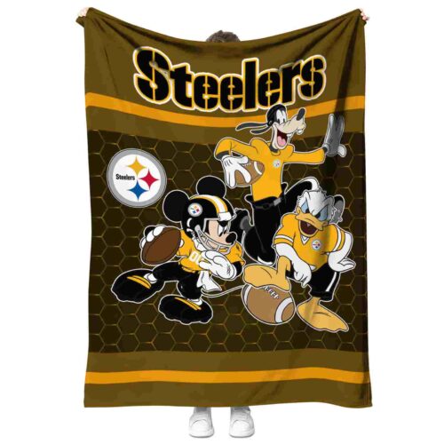 pittsburgh steelers three musketeers gold blanket best selling