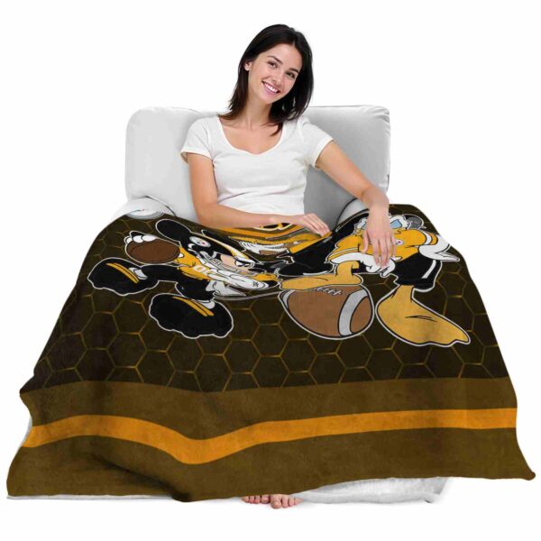 pittsburgh steelers three musketeers gold blanket latest model