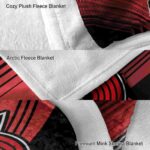 portland trail blazers diagonal stripes red blanket best selling