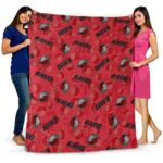 portland trail blazers diehard fans red blanket best selling