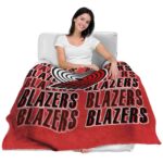 portland trail blazers fan pride red blanket best selling