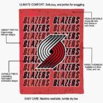 portland trail blazers fan pride red blanket best selling