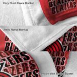 portland trail blazers fan pride red blanket best selling