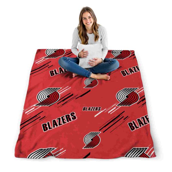 portland trail blazers fan spirit red blanket high quality