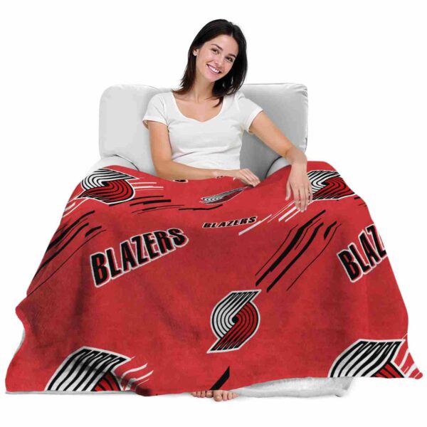 portland trail blazers fan spirit red blanket latest model