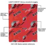 portland trail blazers fan spirit red blanket new arrival