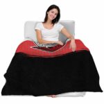 portland trail blazers gradient dots red blanket latest model
