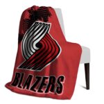 portland trail blazers grunge texture red blanket top rated