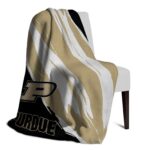 purdue boilermakers brushstrokes gold white blanket best selling