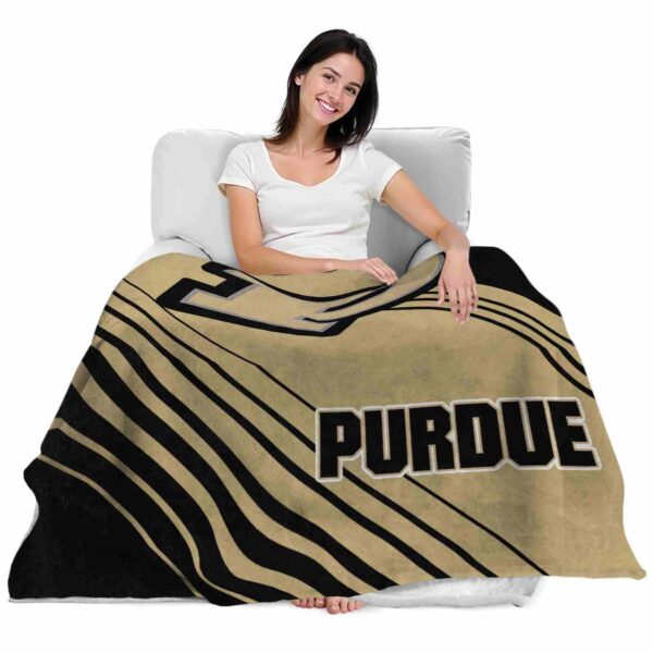 purdue boilermakers diagonal stripes gold blanket latest model