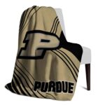 purdue boilermakers diagonal stripes gold blanket top rated