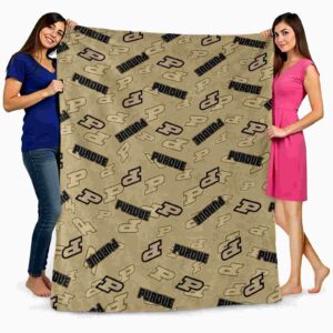 purdue boilermakers diehard fans gold blanket fashion forward