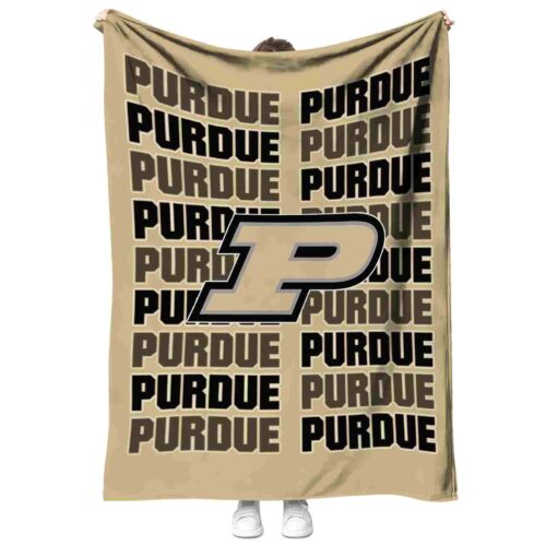 purdue boilermakers fan pride gold blanket best selling